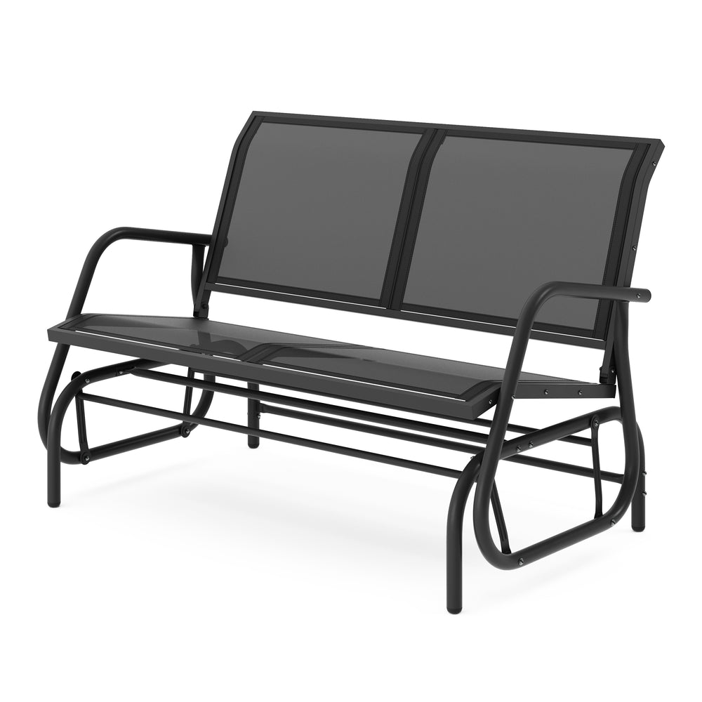 Panca da giardino altalena PROMETEUS 120 cm nera