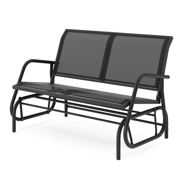 Gartenbank Schaukelbank PROMETEUS 120 cm schwarz