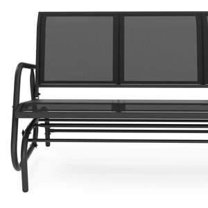 Gartenbank Schaukelbank PROMETEUS 147 cm schwarz