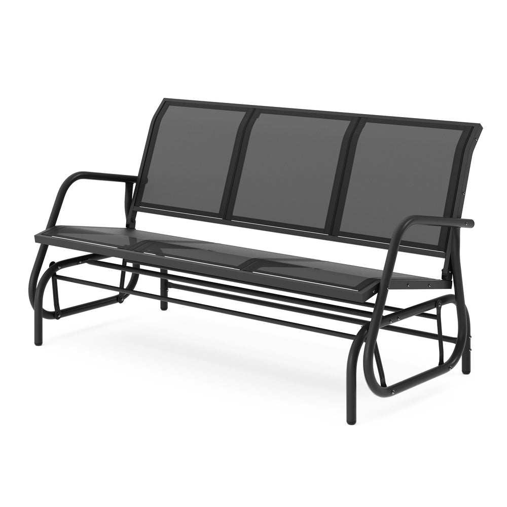 Panca da giardino altalena PROMETEUS 147 cm nera