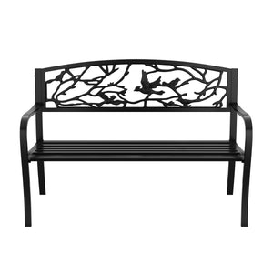 Gartenbank VERONICA 127 cm schwarz