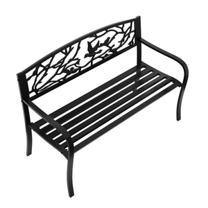 Gartenbank VERONICA 127 cm schwarz