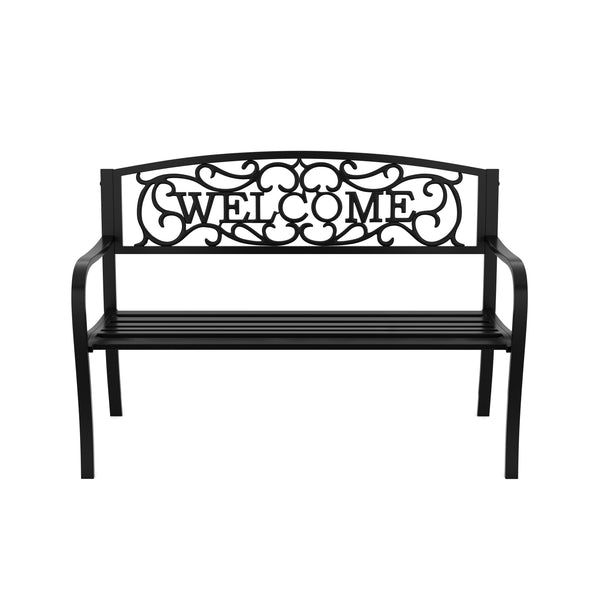 Gartenbank ZLATA 127 cm schwarz