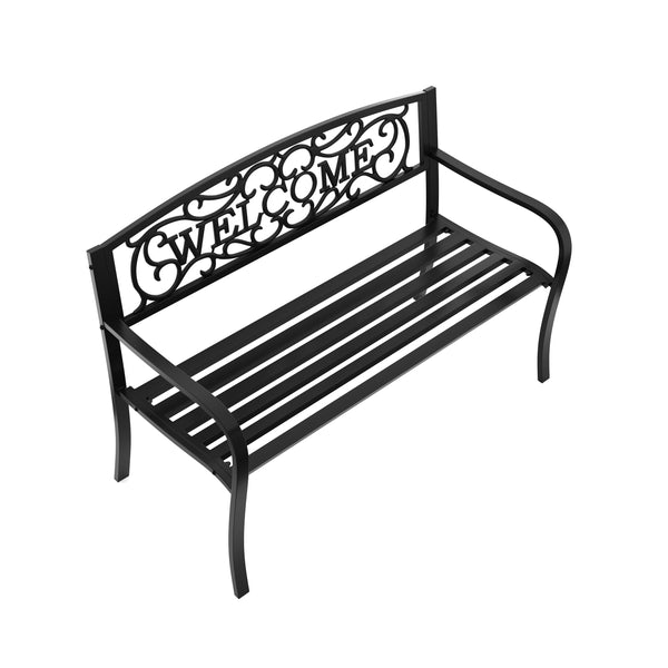 Gartenbank ZLATA 127 cm schwarz
