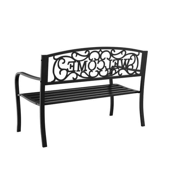 Gartenbank ZLATA 127 cm schwarz