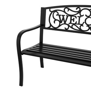Gartenbank ZLATA 127 cm schwarz