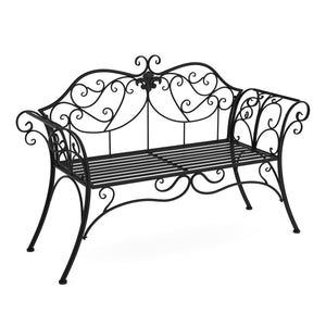 Gartenbank RAMONA 132 cm schwarz