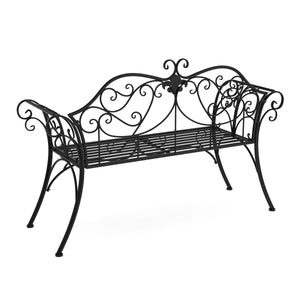 Gartenbank RAMONA 132 cm schwarz