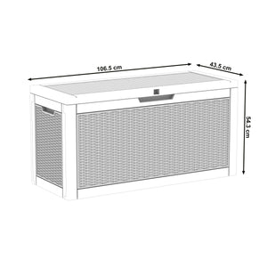 Gartenbox XINO 106 x 44 x 54 cm grau
