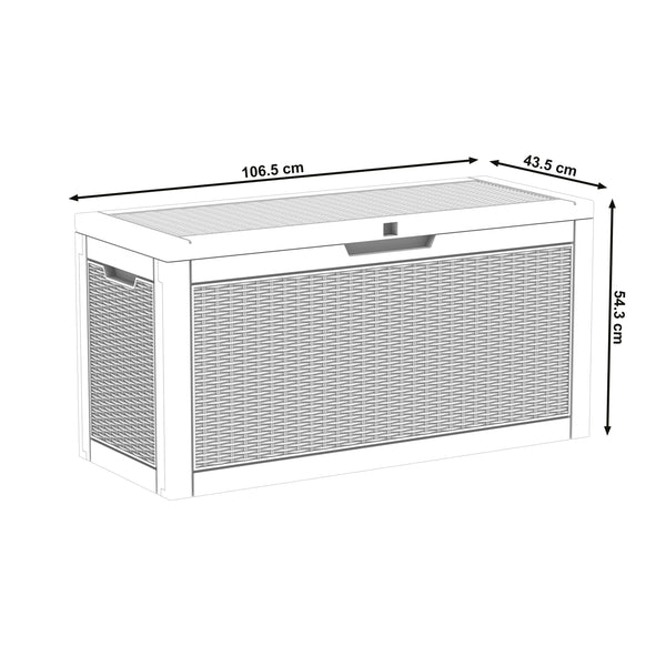 Gartenbox XINO 106 x 44 x 54 cm grau