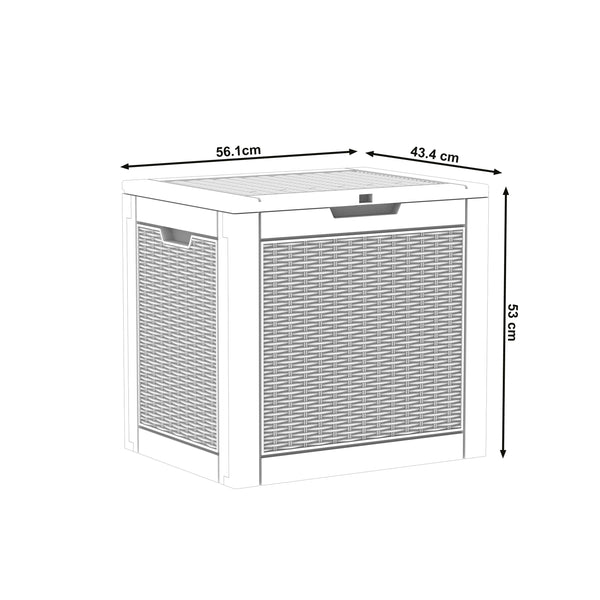 Gartenbox XINO 56 x 44 x 53 cm grau