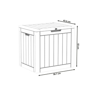 Gartenbox ZINO 56 x 44 x 53 cm grau