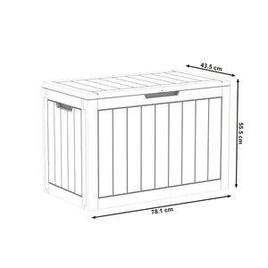 Gartenbox ZINO 78 x 44 x 56 cm grau
