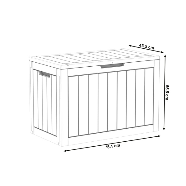 Gartenbox ZINO 78 x 44 x 56 cm grau