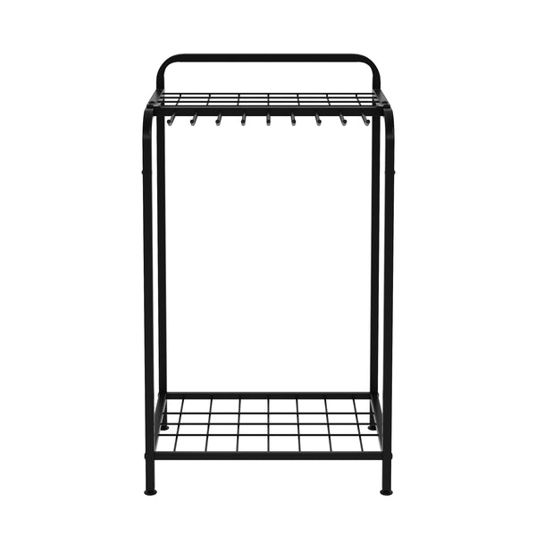 Gartengeräte Organizer Metall WES 43 x 31 x 73 cm schwarz