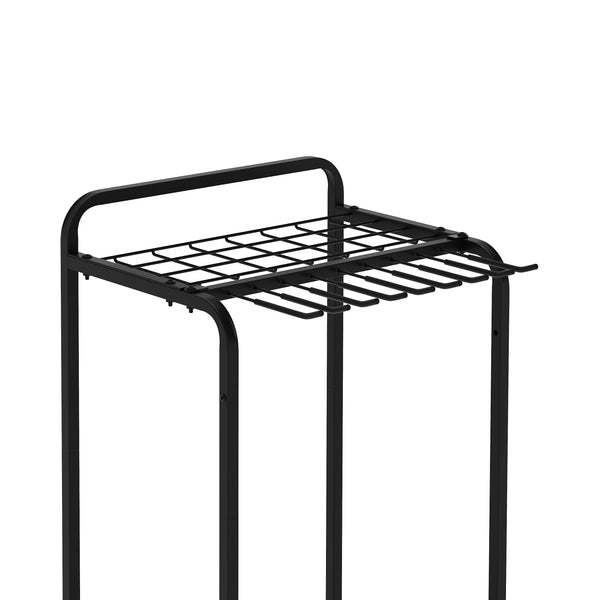 Gartengeräte Organizer Metall WES 43 x 31 x 73 cm schwarz