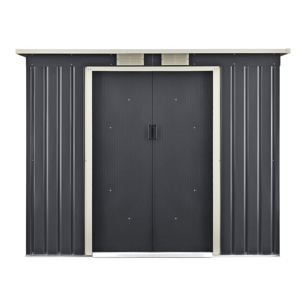 Gartenhaus 213x130x173cm Stahlblech mit Pultdach