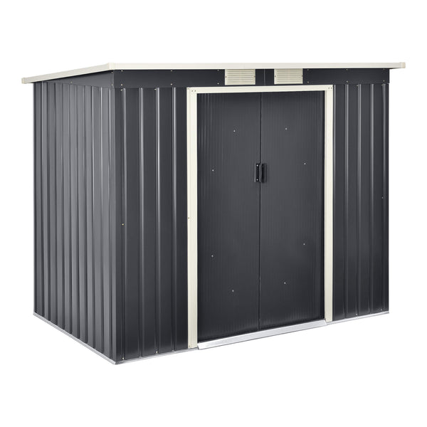 Gartenhaus 213x130x173cm Stahlblech mit Pultdach
