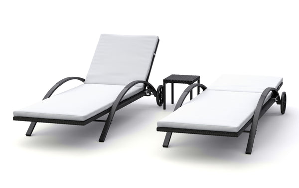 Gartenliege KIM Doppelpack + Tisch
