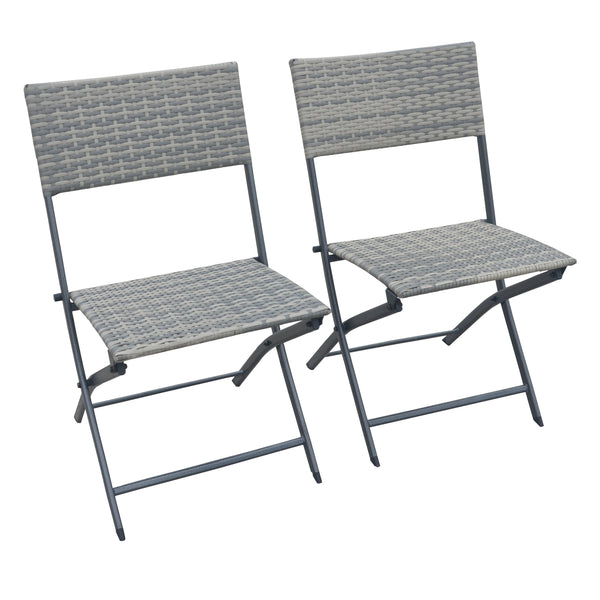 Gartenmöbel LAGO Set Rattan grau