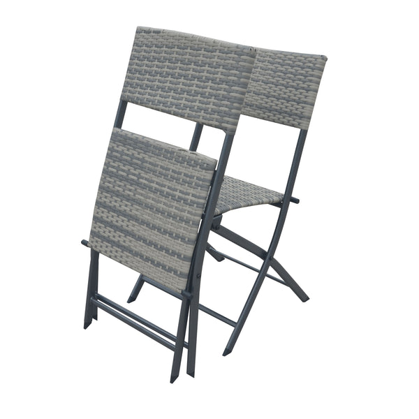 Gartenmöbel LAGO Set Rattan grau