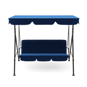 Mobilier de jardin balançoire Hollywood, bleue
