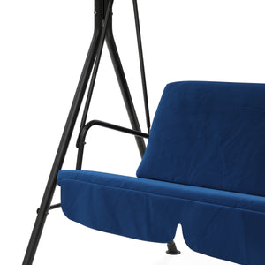 Mobilier de jardin balançoire Hollywood, bleue