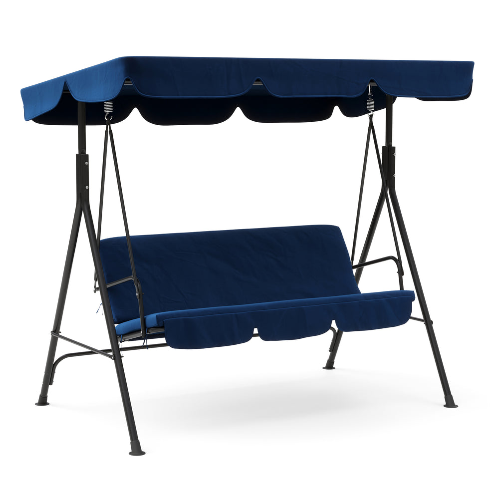 Mobilier de jardin balançoire Hollywood, bleue
