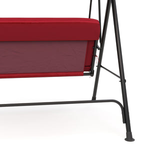 Mobilier de jardin, balancelle Hollywood rouge