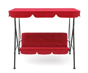 Mobilier de jardin, balancelle Hollywood rouge
