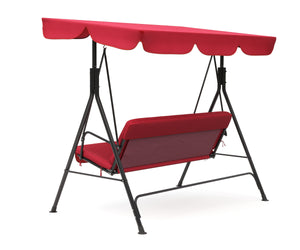 Mobilier de jardin, balancelle Hollywood rouge