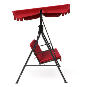 Mobilier de jardin, balancelle Hollywood rouge