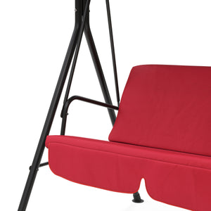 Mobilier de jardin, balancelle Hollywood rouge