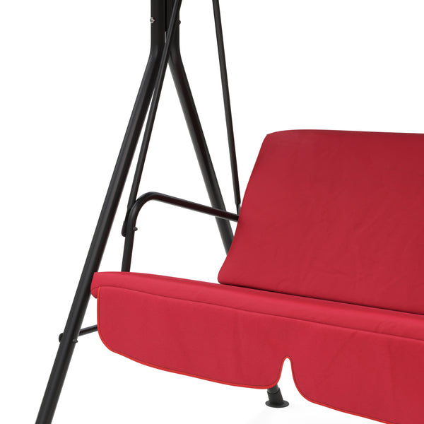 Mobilier de jardin, balancelle Hollywood rouge