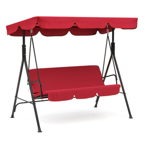 Mobilier de jardin, balancelle Hollywood rouge