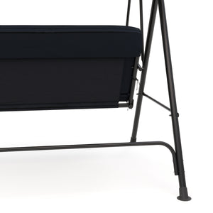 Mobilier de jardin, balancelle Hollywood, noire
