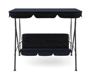 Mobilier de jardin, balancelle Hollywood, noire