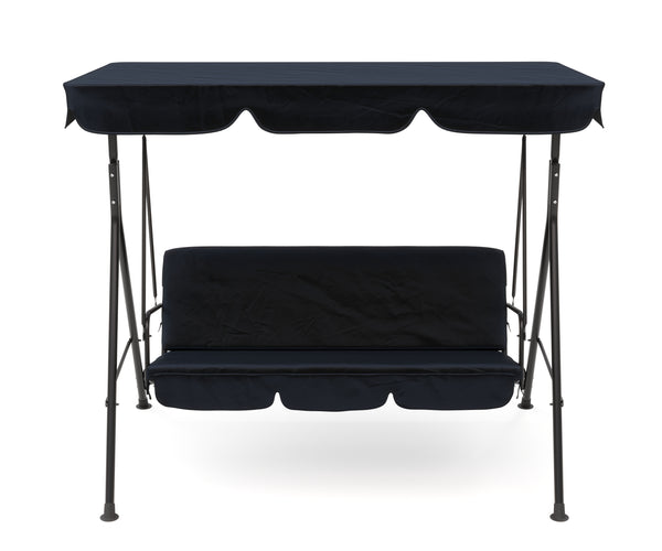 Mobilier de jardin, balancelle Hollywood, noire
