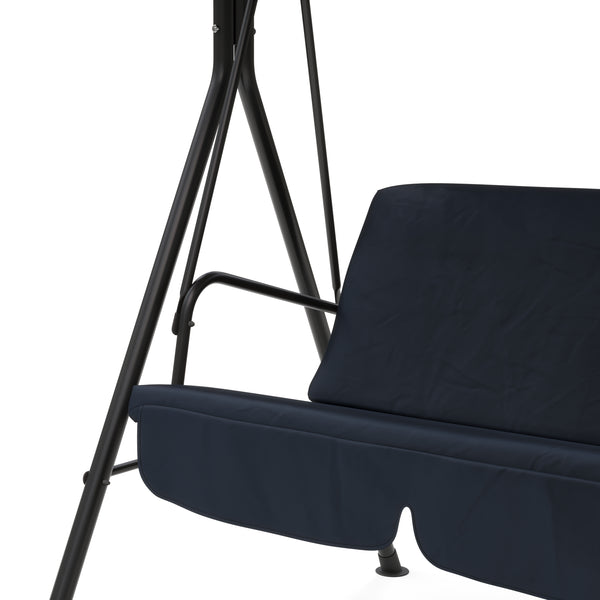 Mobilier de jardin, balancelle Hollywood, noire