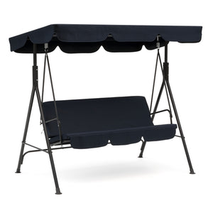 Mobilier de jardin, balancelle Hollywood, noire