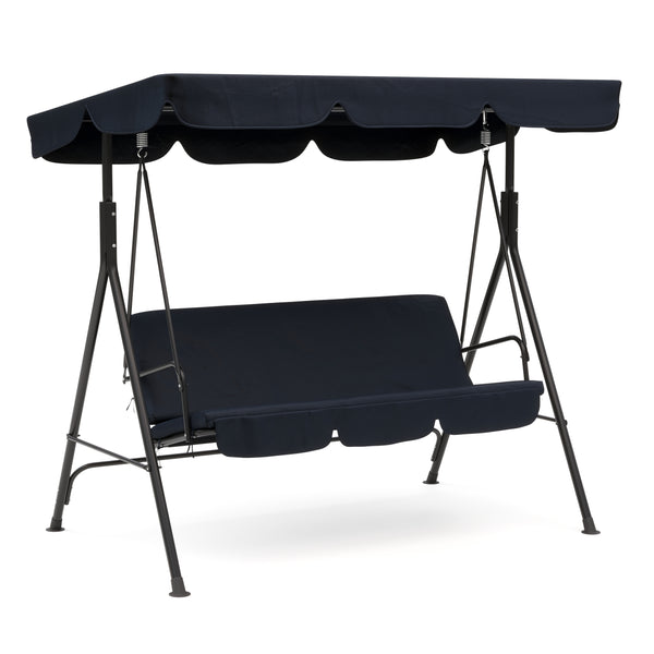 Mobilier de jardin, balancelle Hollywood, noire