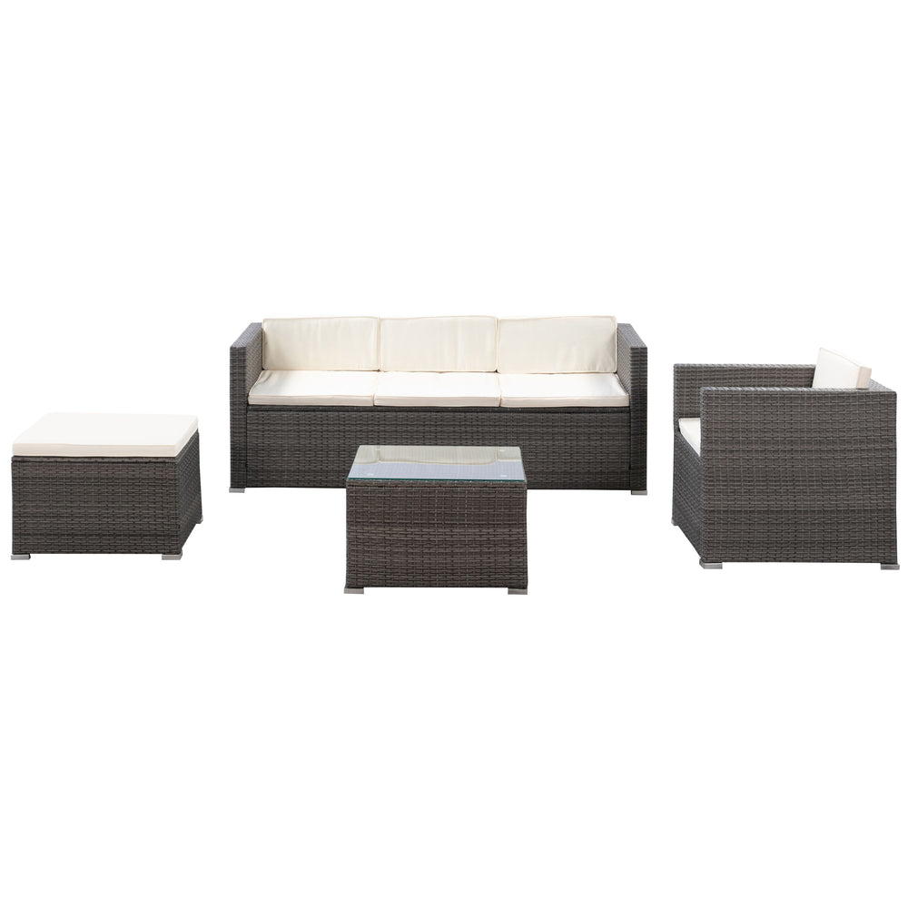 Ensemble de jardin Salerno gris 