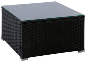 Rattanlounge COLOMBO schwarz
