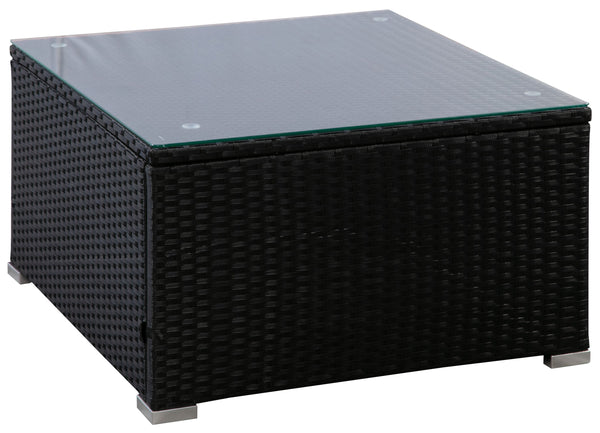 Rattanlounge COLOMBO schwarz