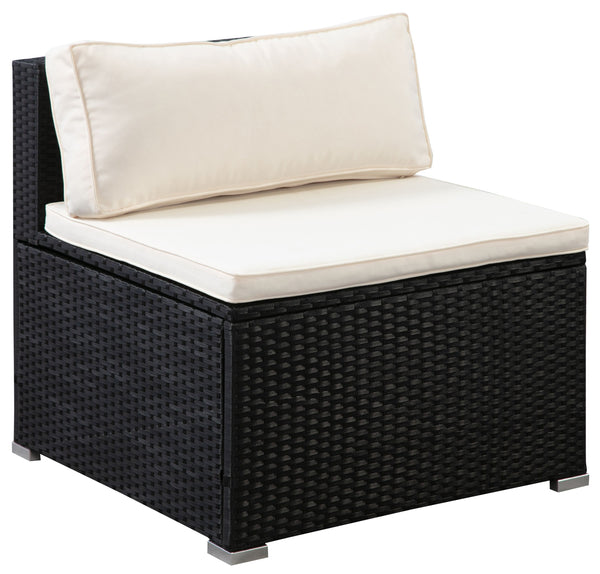 Rattanlounge COLOMBO schwarz