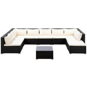 Rattanlounge COLOMBO schwarz