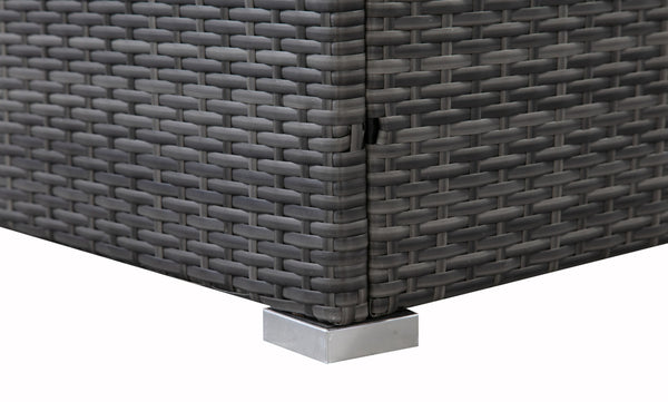 Rattanlounge FARO grau