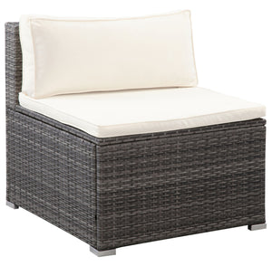 Rattanlounge FARO grau