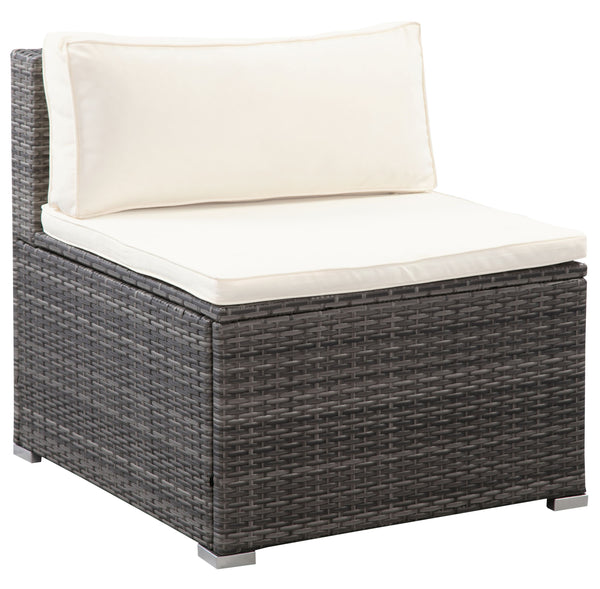 Rattanlounge FARO grau