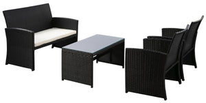 Gartenset DAVAO schwarz
